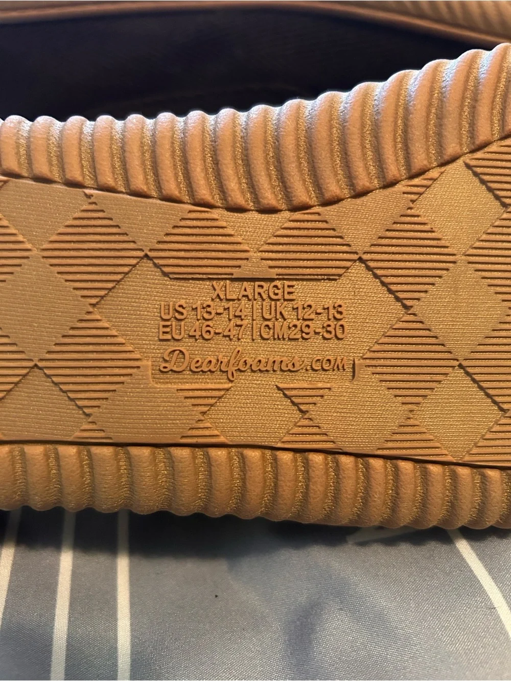 dearfoams Brown Men's Slip-On Memory Foam Loafers